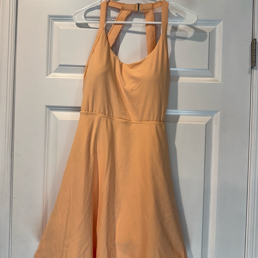 HALARA Peach Backless Dress